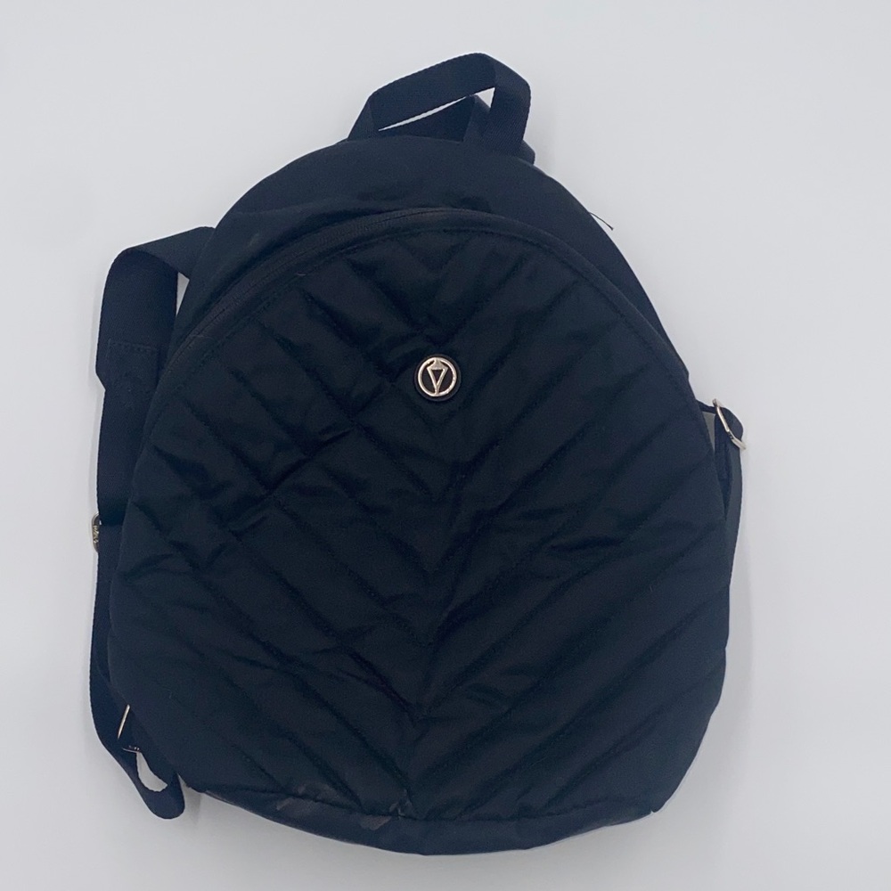 Ivivva Black mini Quilted Backpack with Gold Accent